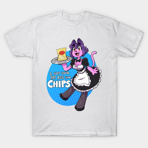 Penny: Maid with Chips T-Shirt by Anaugi